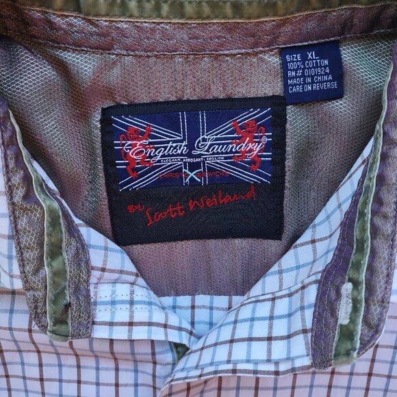 English Laundry Men's Long Sleeve Embroidered Shirt  Scott Weiland Size L/XL - Picture 6 of 14